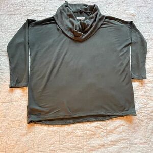 Lou & Grey for Loft Women's Cowl Neck Sweater - Green